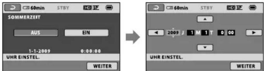 SONY Handycam HDRCX100B - Schritt 2: Einschalten des Geräts und Einstellen des Datum und der Uhrzeit - 4