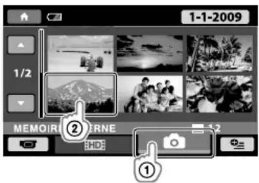 SONY Handycam HDRCX100B - Lecture de photos - 1