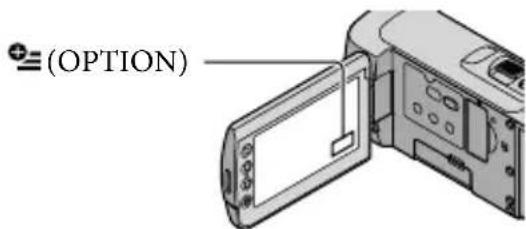 SONY Handycam HDRCX100B - Utilisation du OPTION MENU - 1