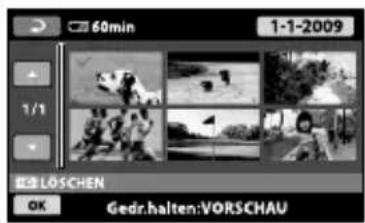 SONY Handycam HDRCX100B - Löschen von Filmen und Fotos - 1