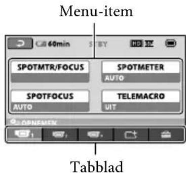 SONY Handycam HDRCX100B - Het OPTION MENU gebruiken - 2