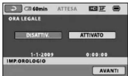 SONY Handycam HDRCX100B - Punto 2: Accensione dell'apparecchio e impostazione della data e dell'ora - 4