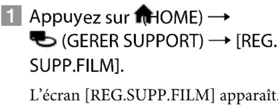 SONY Handycam HDRCX100B - Sélection du support d'enregistrement pour les films - 1