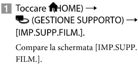 SONY Handycam HDRCX100B - Selezione del supporto di registrazione per i filmati - 1