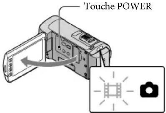 SONY Handycam HDRCX100B - Etape 2: Mise sous tension et réglage de la date et de l'heure - 1