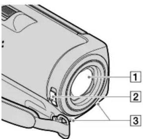 SONY Handycam HDRCX100B - Éléments et commandes - 1