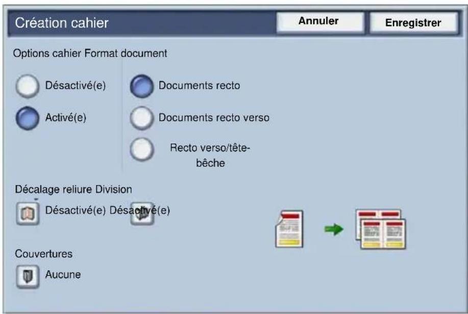 XEROX WorkCentre 7335 RPX - Creation cahier - 1