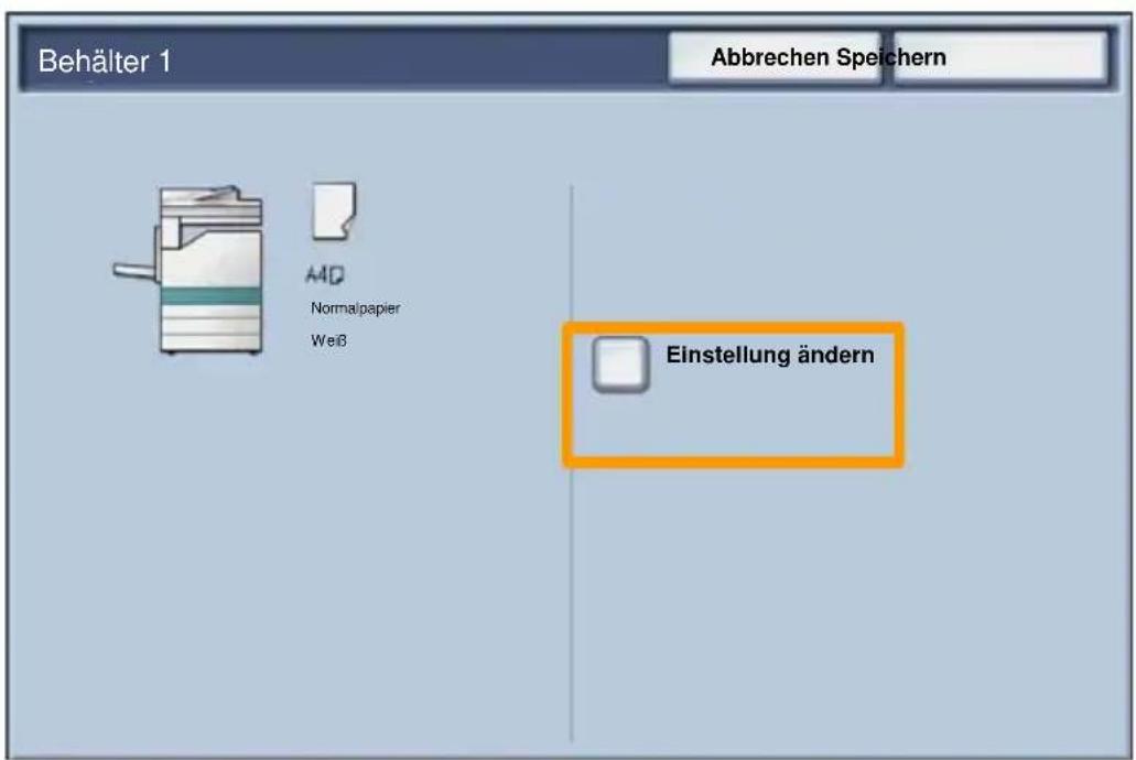 XEROX WorkCentre 7335 RPX - Behältereinstellung - 1