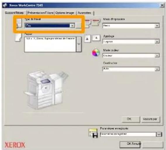 XEROX WorkCentre 7328V FPL - Procédure de fax LAN - 1