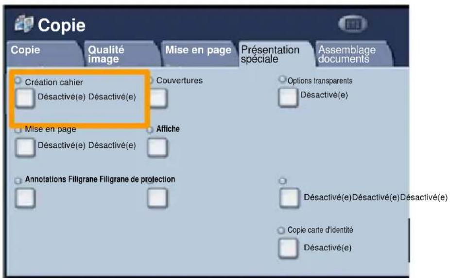 XEROX WorkCentre 7335 FPLX - Création cahier - 1