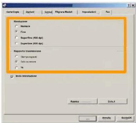 XEROX WorkCentre 7235V RX - Impostare le opzioni fax - 1