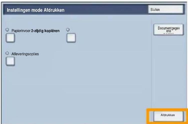 XEROX WorkCentre 7235V F - Selecteer Afdukken. - 1