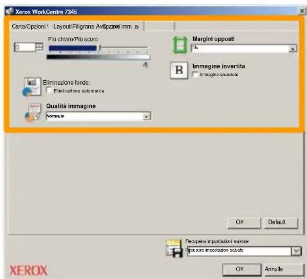 XEROX WorkCentre 7335 FPBX - Impostare le opzioni fax - 1