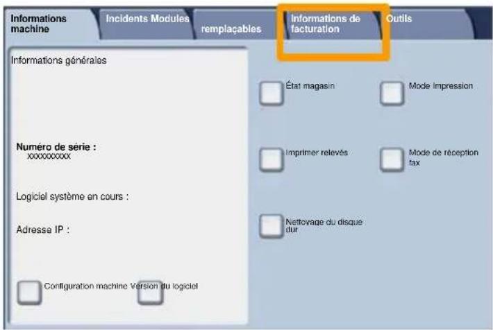 XEROX WorkCentre 7335 FPBX - Compteurs de facturation - 1