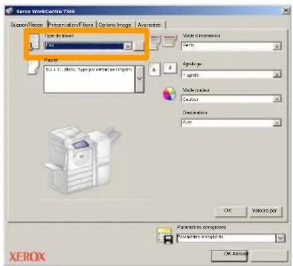 XEROX WorkCentre 7328V FPLX - Procédure de fax LAN - 1