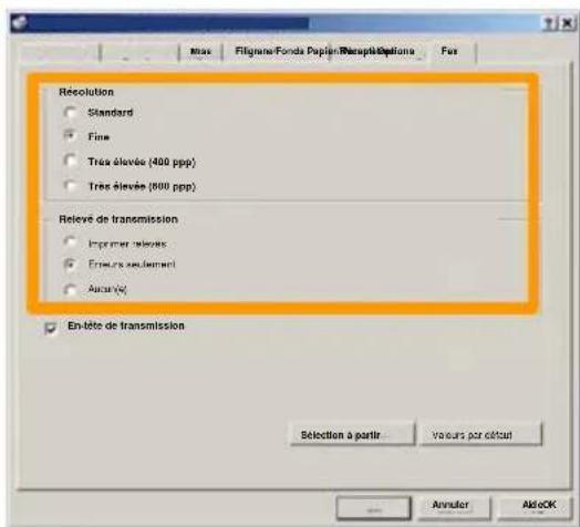 XEROX WorkCentre 7235V FH - Définir les options de fax - 1