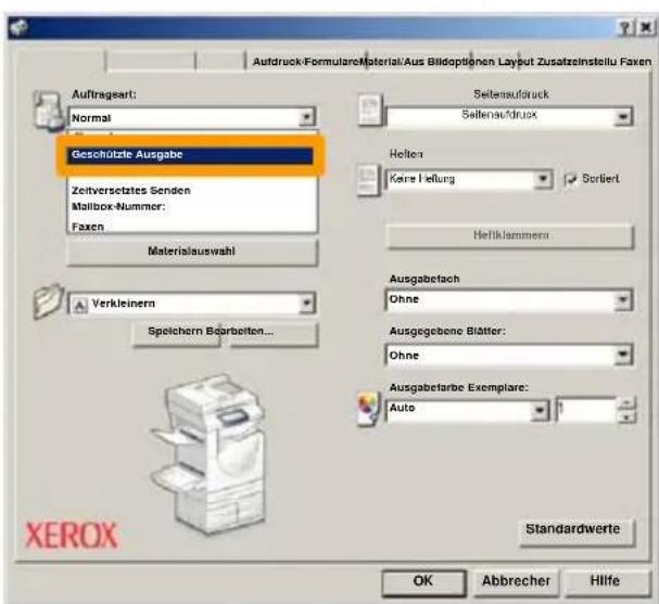 XEROX WorkCentre 7235V FH - Geschützte Ausgabe - 1