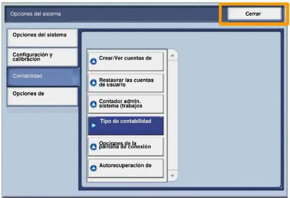 XEROX WorkCentre 7328V FPHX - Seleccione el botón Cerrar. - 1