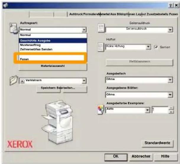 XEROX WorkCentre 7245V F - Einfache LAN-Faxaufträge - 1
