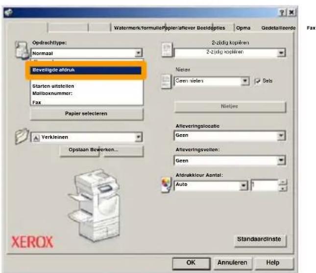 XEROX WorkCentre 7245V F - Beveiligde afdruk - 1
