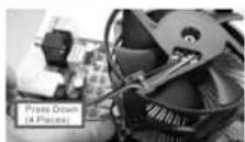 ASROCK P55M Pro - Installation of CPU Fan and Heatsink Installation of CPU Fan and Heatsink - 3