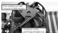 ASROCK P55M Pro - Installazione della ventola e del dissipatore di installazione della ventola e del di calore della CPUcalore della CPU - 2