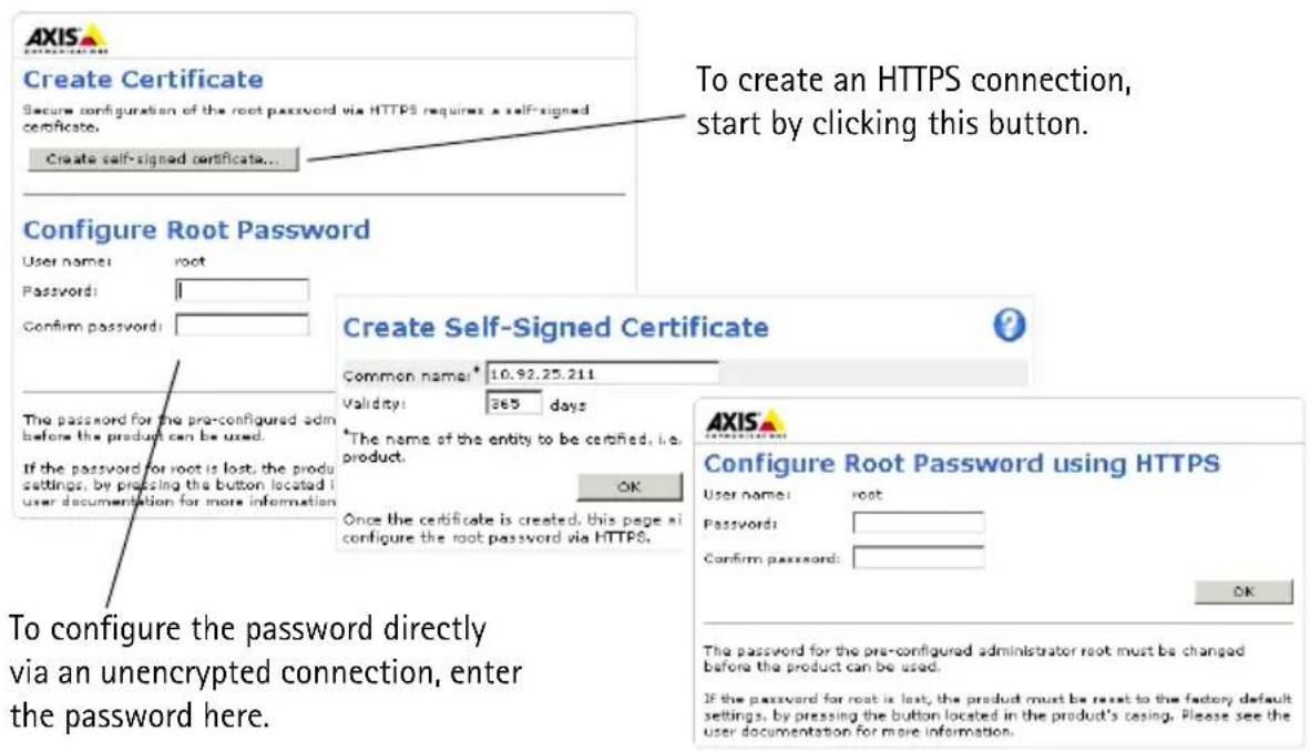 AXIS M1031 - Set the password - 1