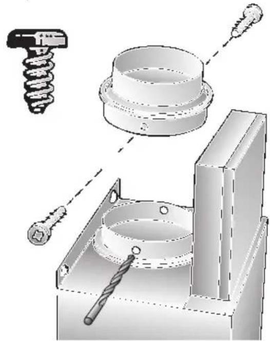 BOSCH DWW066850 - Ligação do tubo de exaustão 120 mm: - 1