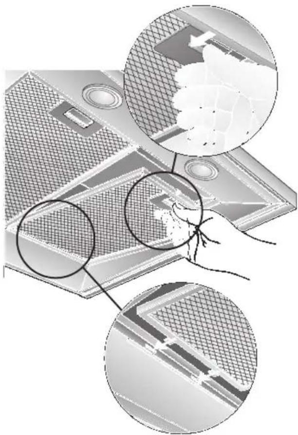 BOSCH DWW066850 - Desmontar y montar los filtros antigrasa metálicos: - 1