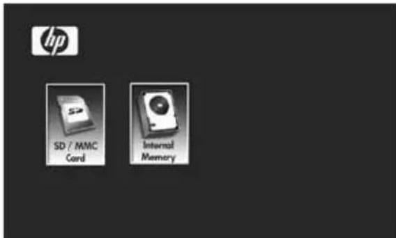 HP df770 - Sélection d'une source mémoire - 3