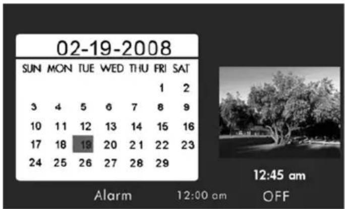 HP df770 - Affichage du calendrier et de l'horloge - 2
