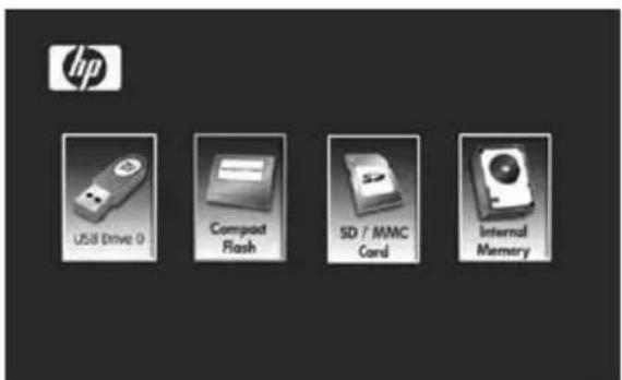 HP df770 - Wybór pamięci źródłowej - 4