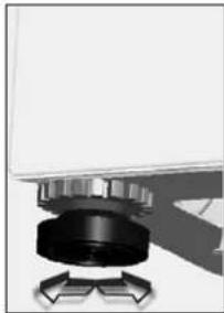 TEKA TKE 1400 T - AJUSTE DOS PÉS DA MÁQUINA - 1