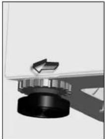 TEKA TKE 1400 T - ADJUSTMENT OF FEET - 1