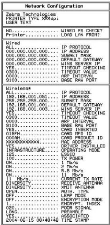 ZEBRA 170PAX4 - Pour imprimer une étiquette de configuration réseau, procédez comme suit : - 1