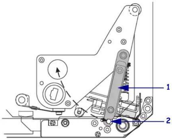 ZEBRA 170PAX4 - Pour charger le ruban,procédez comme suit : - 2