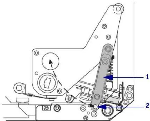 ZEBRA 170PAX4 - Pour nettoyer la tete d'impression et le contre-rouleau, procedede comme suit : - 1