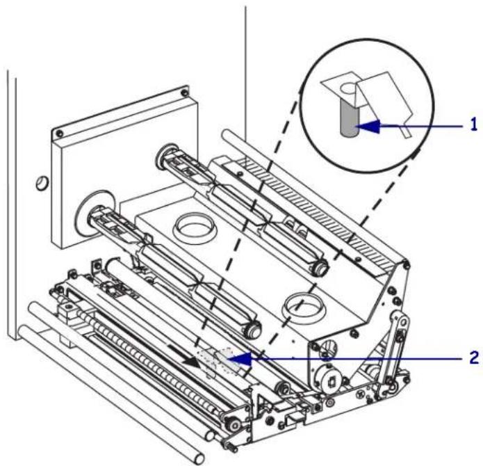 ZEBRA 170PAX4 - Pour charger le papier, procedede comme suit : - 3