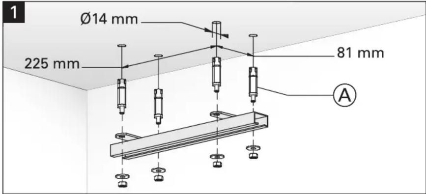 Projecta Ceiling mounting kit - EASY INSTALL - 11