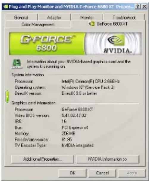 ECS NS8400GS2C512DSH - Information on VGA Card - 1