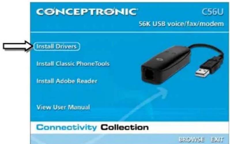 CONCEPTRONIC C56U - Driver installation - 1