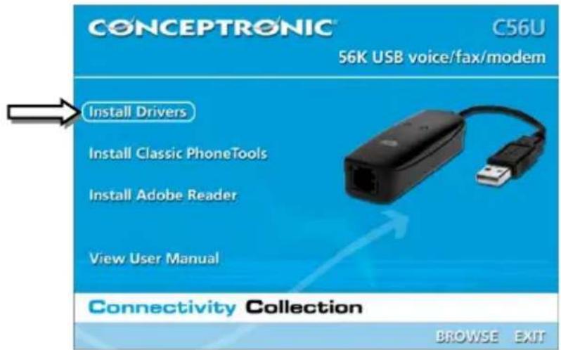 CONCEPTRONIC C56U - Instalação do controlador - 1