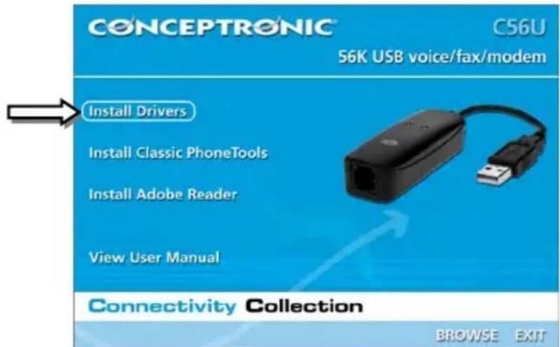 CONCEPTRONIC C56U - Installazione del driver - 1