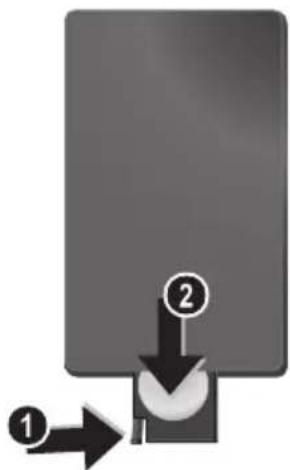 AGFAPHOTO AF 5105MS - Inserimento o sostuzione della batteria del telecomando - 1