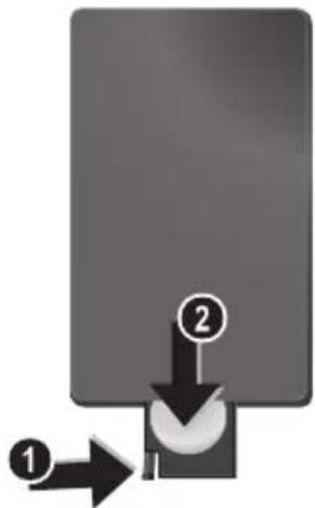 AGFAPHOTO AF 5105MS - Introduceți tau schimbați bateria telecomenzii. - 1