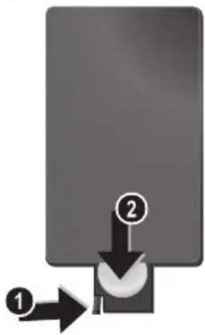 AGFAPHOTO AF 5105MS - Installing or Changing the Batteries of the Remote Control - 1