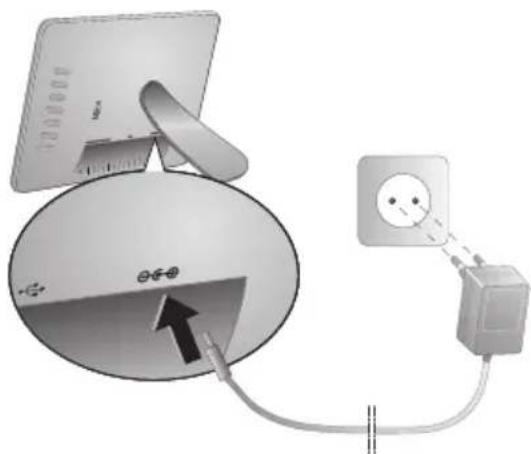 AGFAPHOTO AF 5105MS - Collegamento del cavo di alimentazione - 1