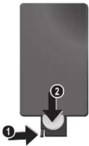 AGFAPHOTO AF 5105MS - Vlozenie a vymena batérii v dial'kovom ovládači - 1