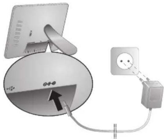 AGFAPHOTO AF 5105MS - A halózati kabel csatlakoztatása - 1