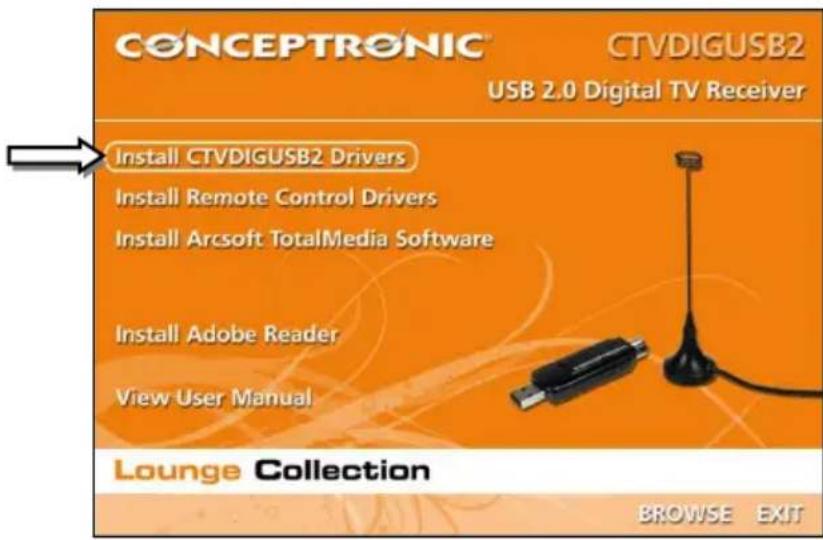CONCEPTRONIC CTVDIGUSB2 - Stuurprogramma's en software installeren - 1